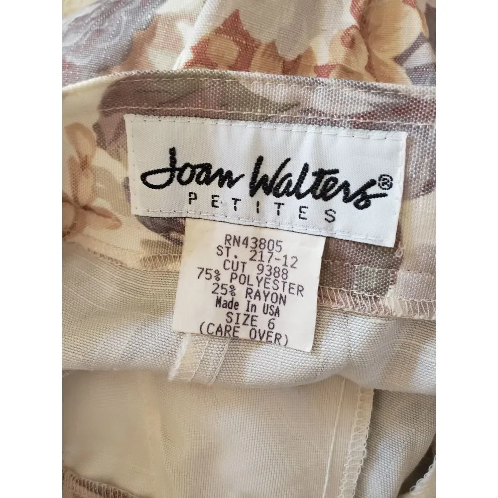 90s Neutral Floral High‎ Rise Shorts